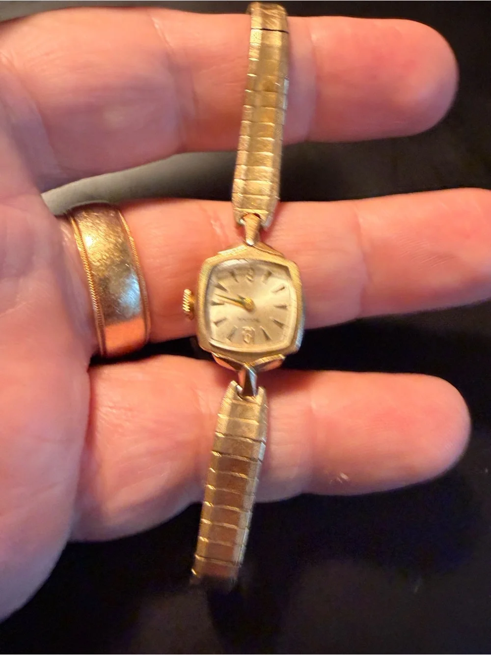 Bulova 10K RGP Bezel+ 10K Plate WHOLE TOP OF THE WATCH ! PEASE Read DESCRIPTION